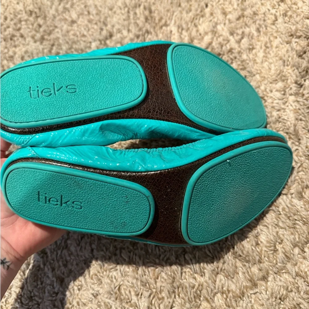 Tieks Turquoise Ballet Flats - Picture 4 of 4